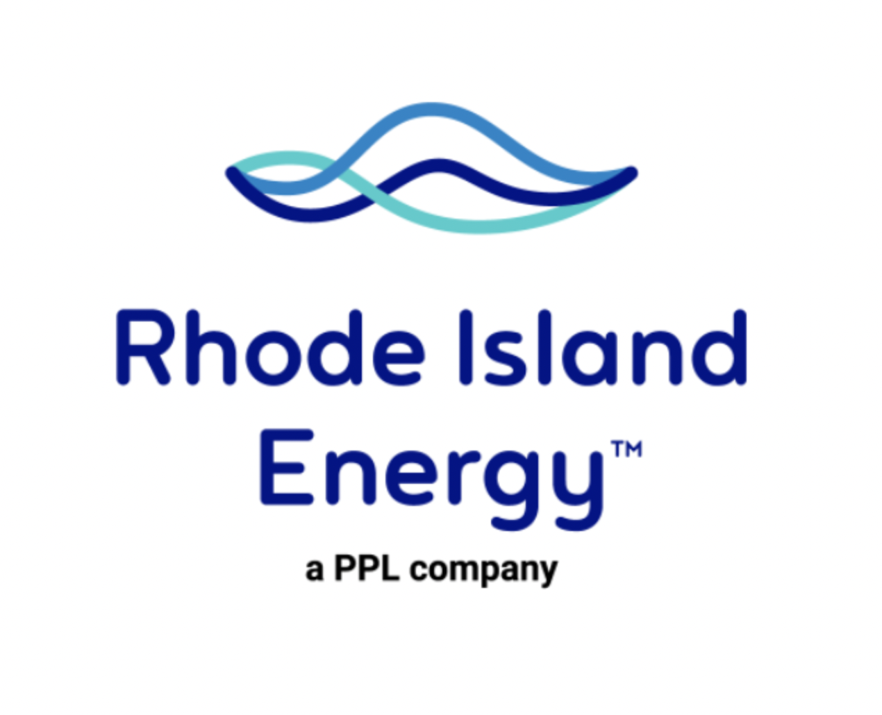 3 wavy lines as part of the Rhode Island Energy Logo